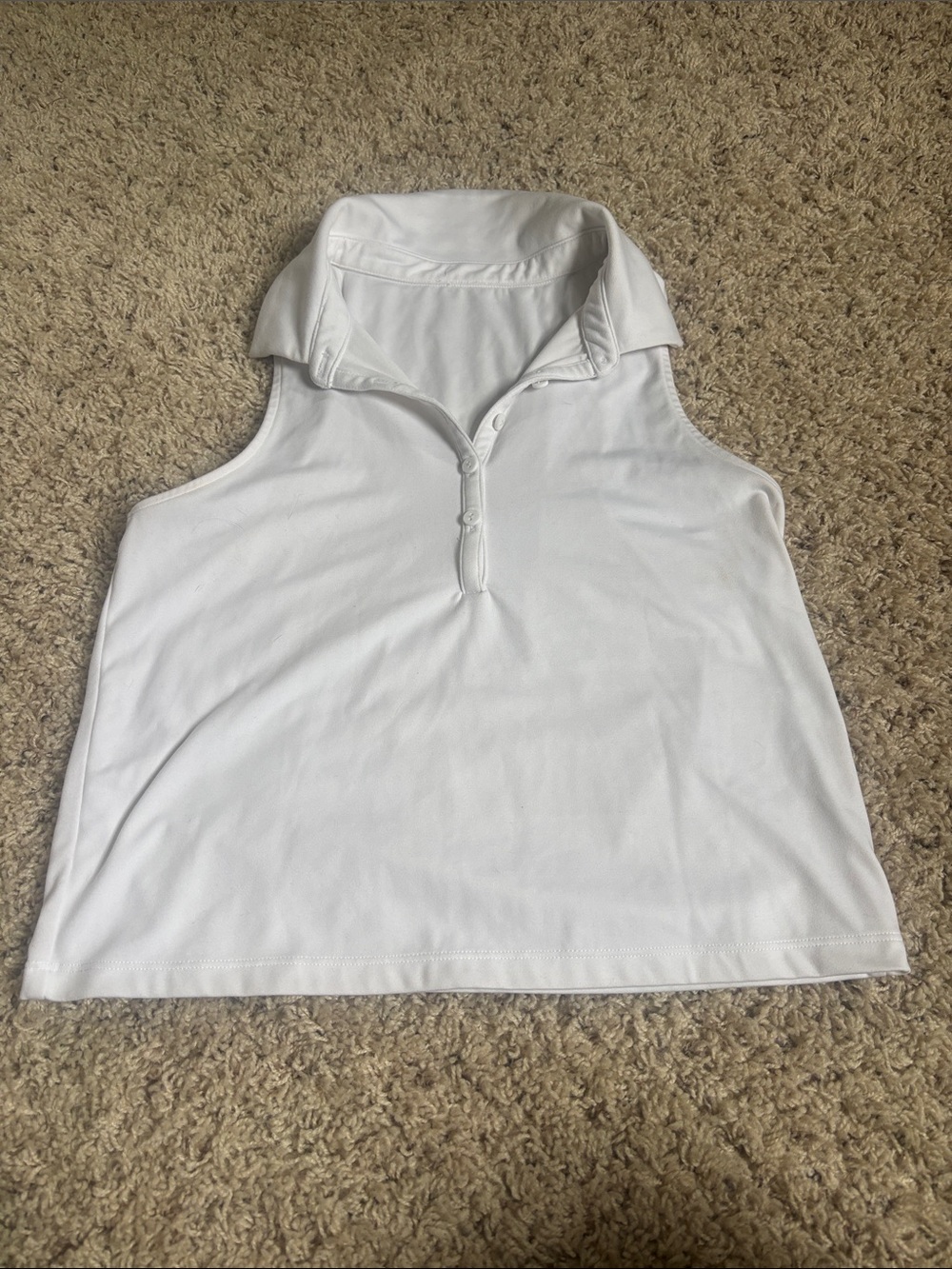 Target White Sleeveless Polo Top for Kids